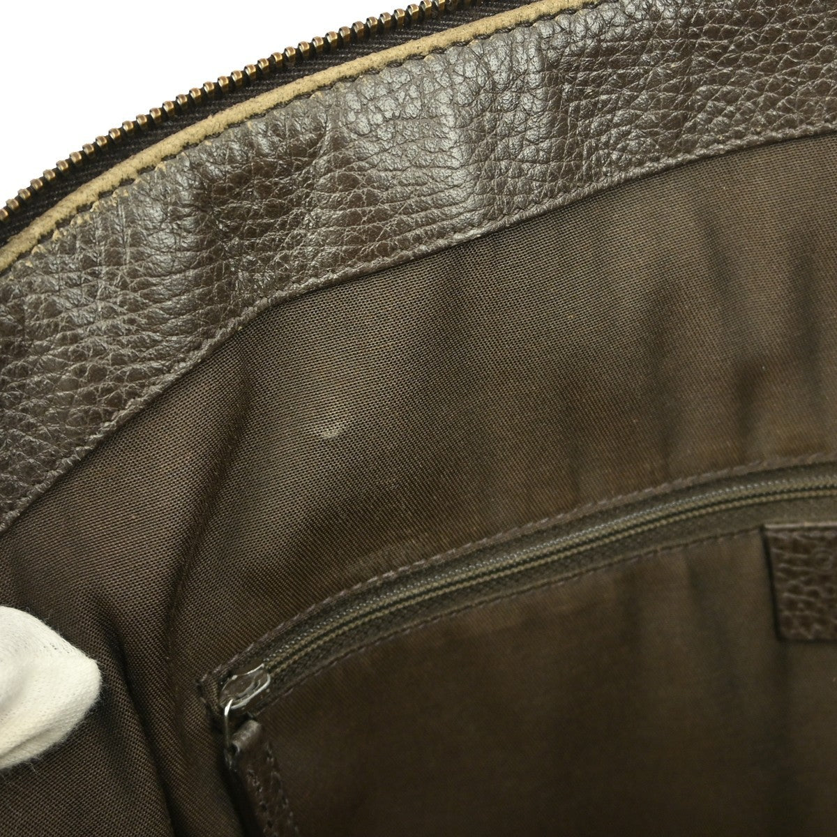 Gucci Britt Convertible Dome Satchel Leather, BROWN, LEATHER, Handbag