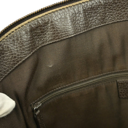 Gucci Britt Convertible Dome Satchel Leather, BROWN, LEATHER, Handbag