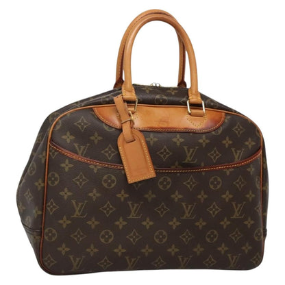 Louis Vuitton Deauville Handbag Monogram Canvas, BROWN, CANVAS, Handbag