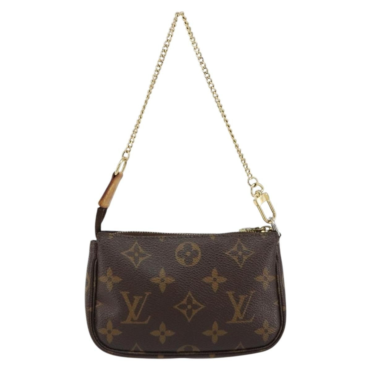 Louis Vuitton Pochette Accessoires Monogram Canvas, BROWN, CANVAS, Clutche & pouche