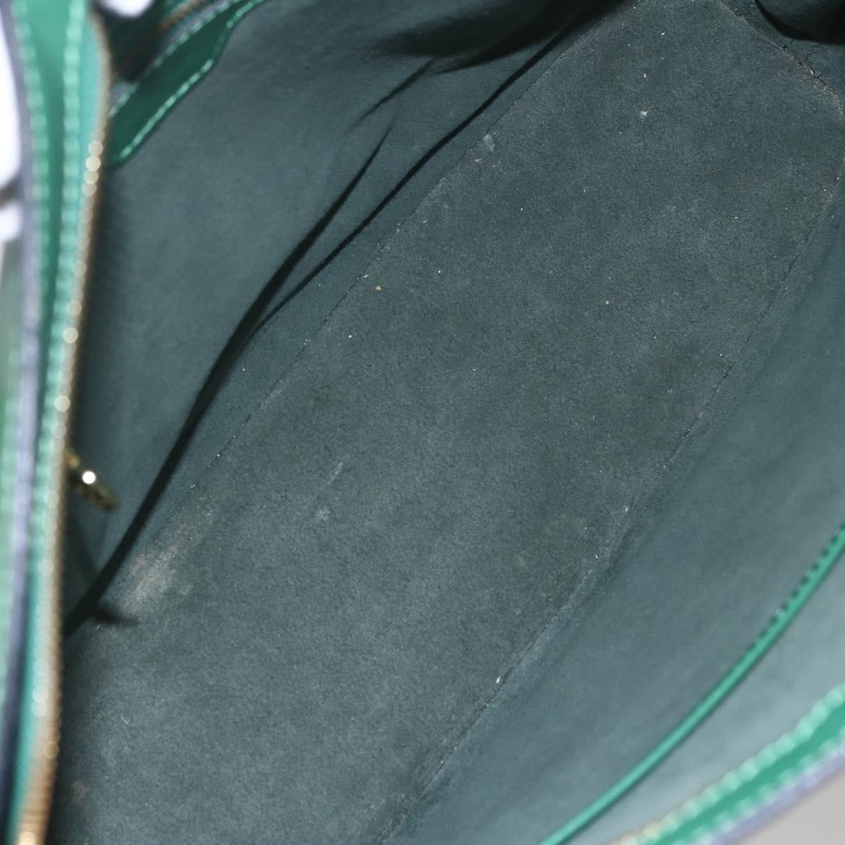 Louis Vuitton Lussac Handbag Epi Leather, GREEN, LEATHER, Shoulder bag