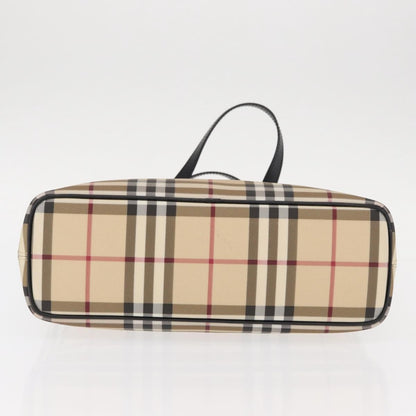Burberry Top Handle Tote Nova Check Canvas, BEIGE, CANVAS, Handbag