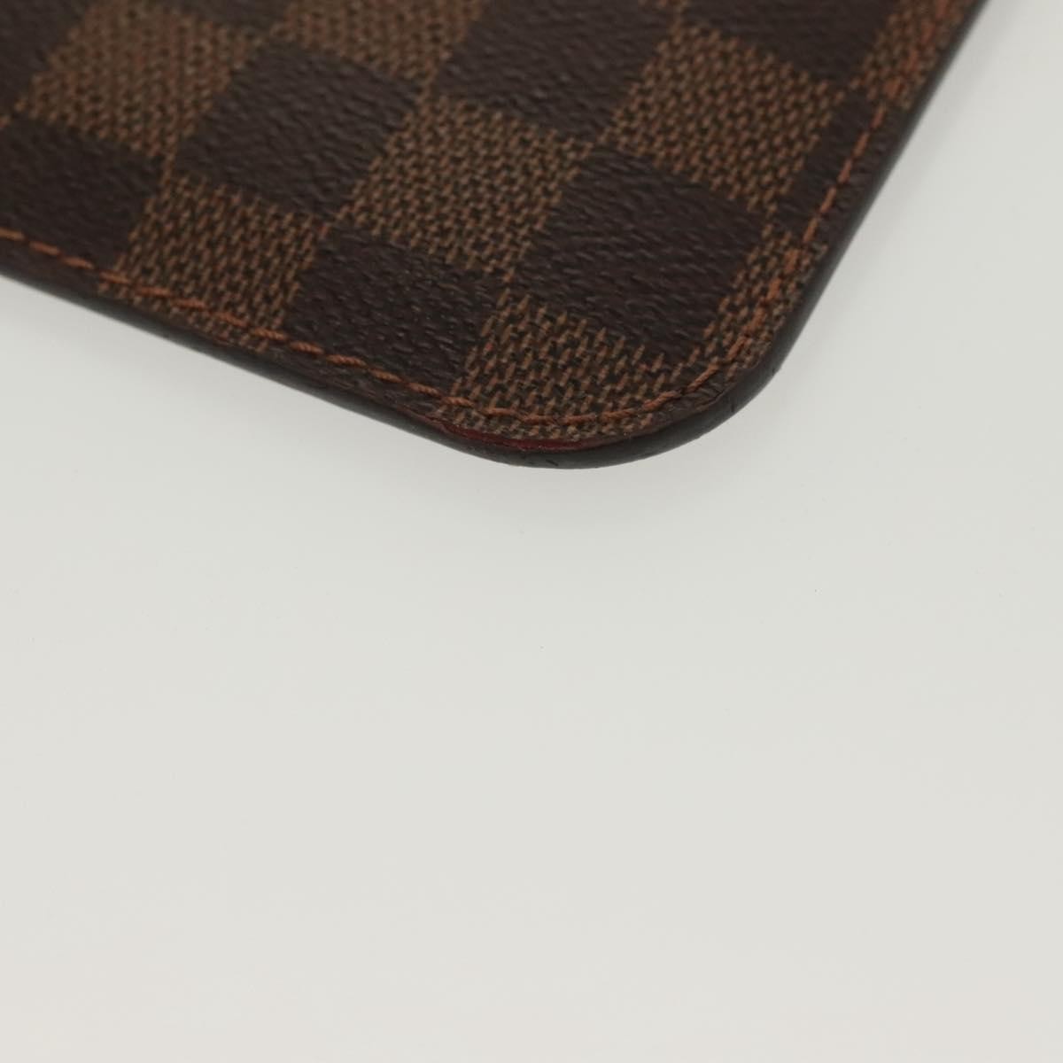 Louis Vuitton Neverfull Pochette Damier, BROWN, CANVAS, Tote bag
