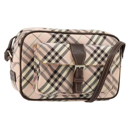 Burberry Nova Check Blue Label Nylon, PINK, CANVAS, Travel bag