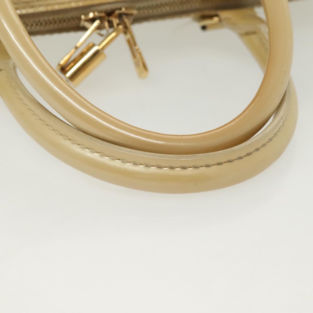 Louis Vuitton Alma Handbag Monogram Vernis, BEIGE, PATENT_LEATHER, Handbag