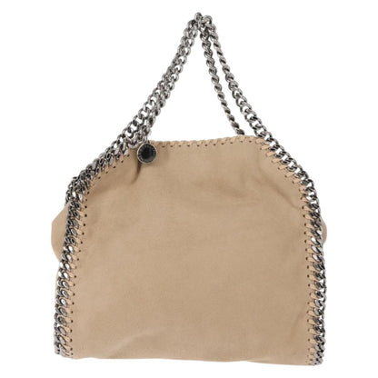 Stella McCartney Falabella Fold Over Bag Shaggy Deer, BEIGE, POLYESTER, Crossbody bag