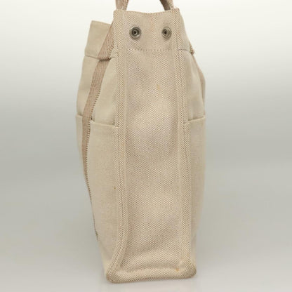 Hermes Fourre Tout Tote Toile, BEIGE, CANVAS, Tote bag