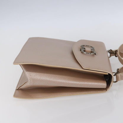 Salvatore Ferragamo Gancini handbag Leather, PINK, LEATHER, Handbag