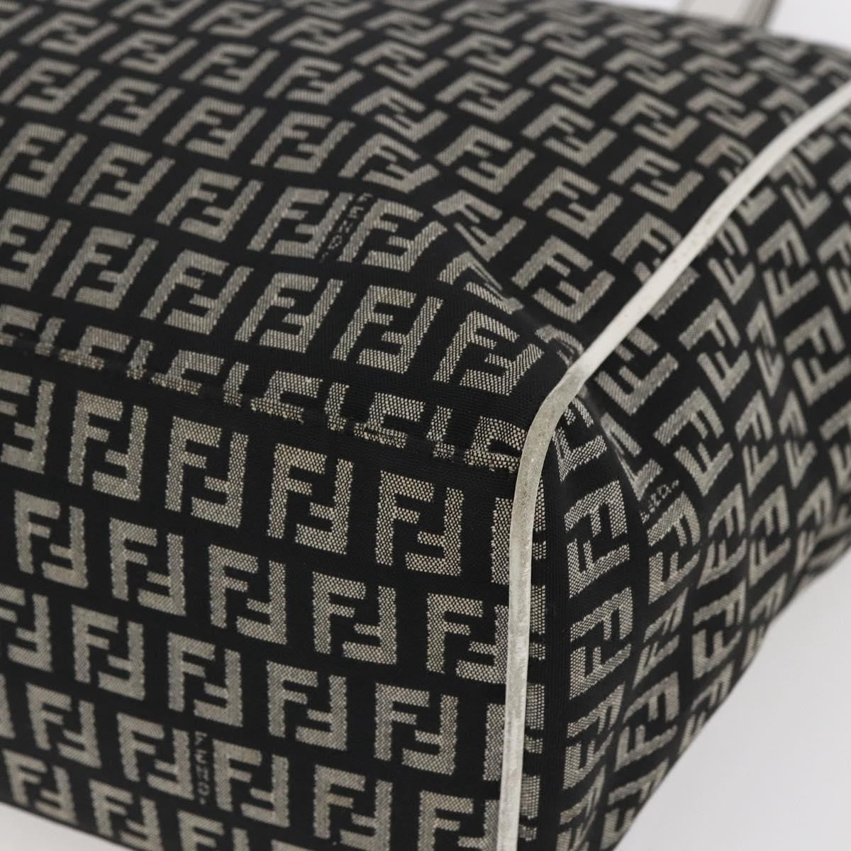 Fendi Zucca Tote bag Canvas, BLACK, CANVAS, Tote bag