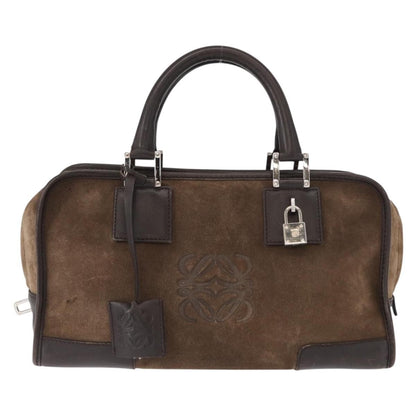 Loewe Amazona Bag Suede, BROWN, SUEDE, Handbag