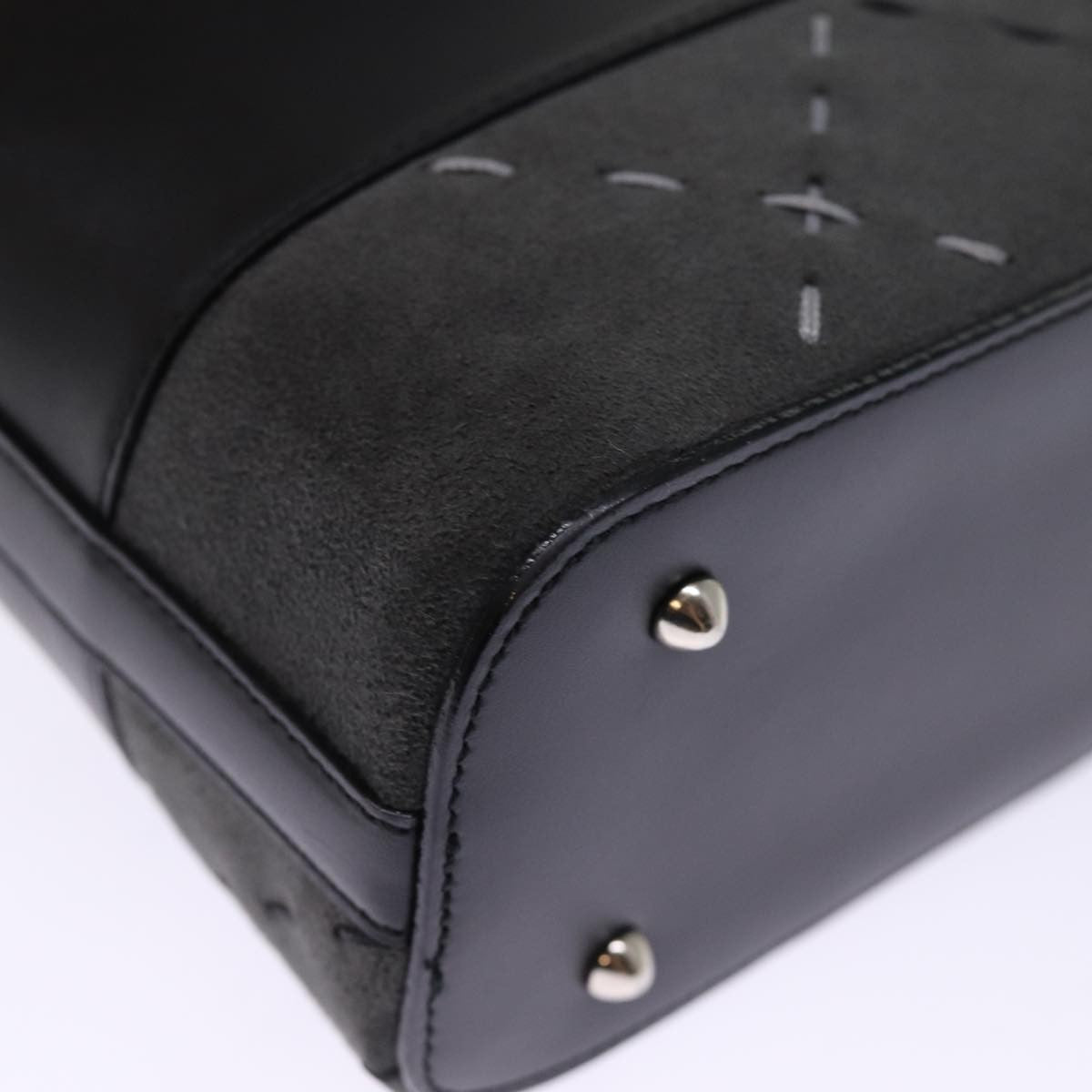 Burberry Vintage Shoulder Bag Leather, BLACK, LEATHER, Shoulder bag