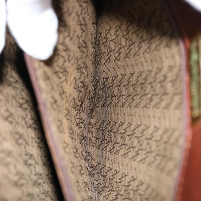 Saint Laurent Vintage Flap Document Holder Leather, BROWN, LEATHER, Briefcase