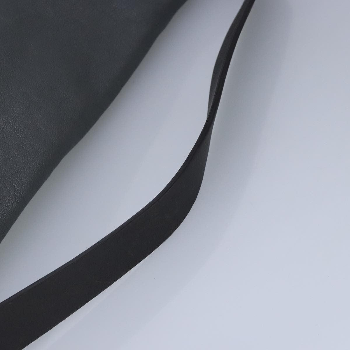 Celine Flap Shoulder Bag Leather, GRAY, LEATHER, Shoulder bag