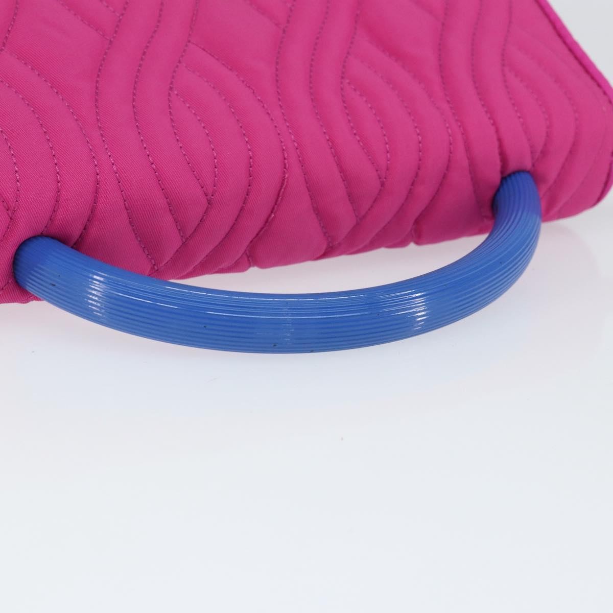 Fendi Top Handle Flap Bag Nylon, PINK, NYLON, Handbag