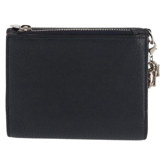 Christian Dior Diorissimo Envelope Wallet Leather, NAVY, LEATHER, Wallets