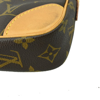 Louis Vuitton Marly Dragonne Clutch Monogram Canvas, BROWN, CANVAS, Clutche & pouche