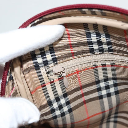 Burberry Logo Zip Around Pouch Leather, RED, LEATHER, Clutche & pouche