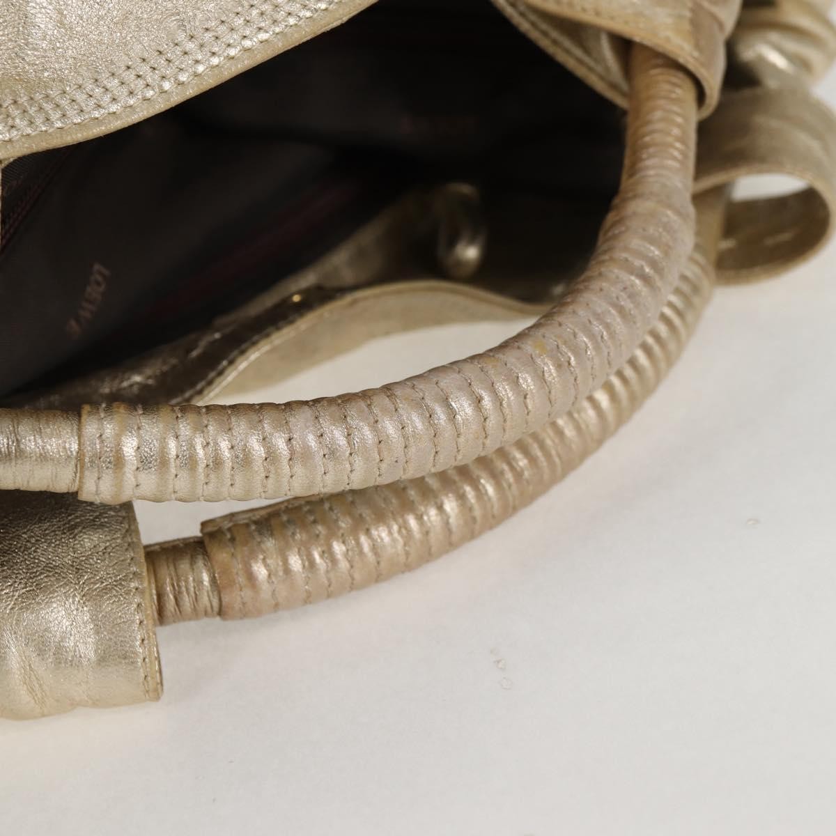 Loewe Anagram Logo Nappa Aire Hand Bag Leather, GOLD, LEATHER, Handbag