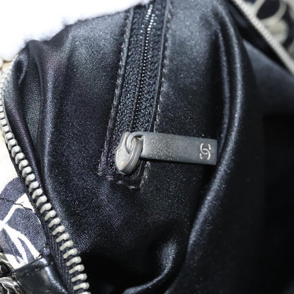 Chanel Kaleidoscope Chain Tote Quilted Printed Satin, BLACK, SILK, Shoulder bag