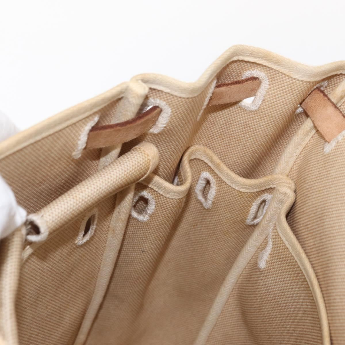 Hermes Herbag A Dos Backpack Toile, BEIGE, CANVAS, Backpack