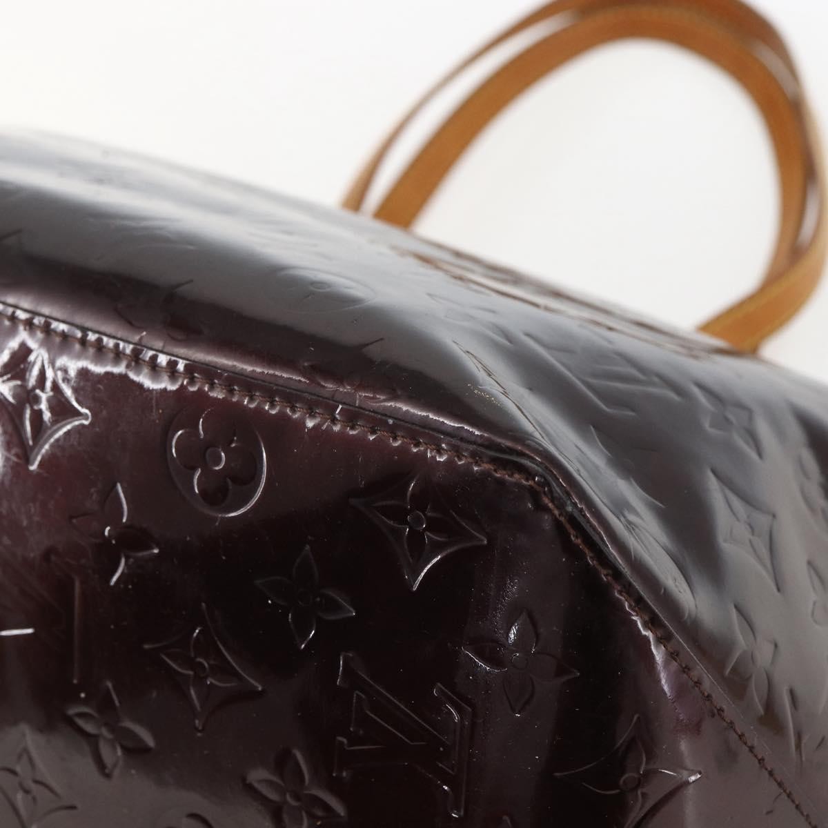 Louis Vuitton Bellevue Handbag Monogram Vernis, BURGUNDY, PATENT_LEATHER, Tote bag