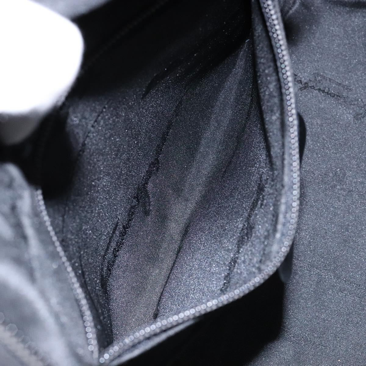 Salvatore Ferragamo Vintage Handbag Canvas, BLACK, CANVAS, Handbag