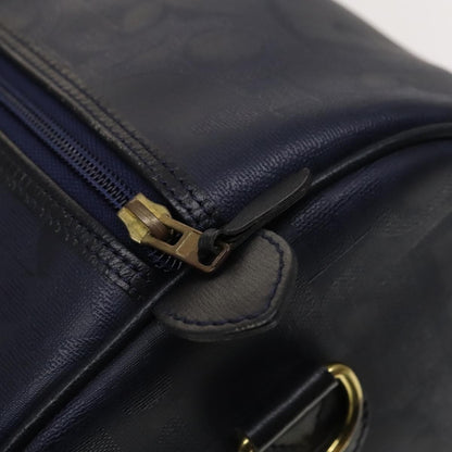 Christian Dior Vintage Trotter Boston Bag Canvas, NAVY, CANVAS, Travel bag