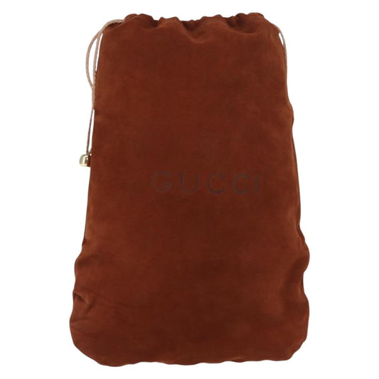 Gucci Pochette Suede, BROWN, SUEDE, Clutche & pouche