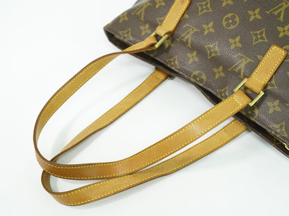 Louis Vuitton Cabas Mezzo Monogram Canvas, BROWN, CANVAS, Tote bag