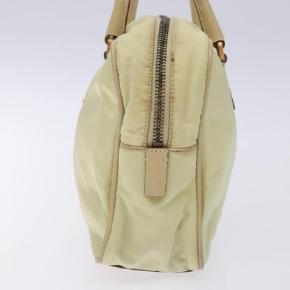 Prada Vintage Zip Handbag Tessuto, BEIGE, NYLON, Handbag