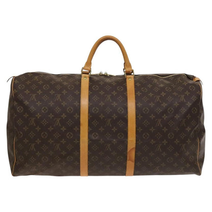 Louis Vuitton Keepall Bag Monogram Canvas, BROWN, CANVAS, Travel bag