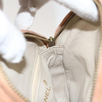 Chanel Coco Charm Wristlet Pouch Multicolor Canvas, ORANGE, SUEDE, Clutche & pouche