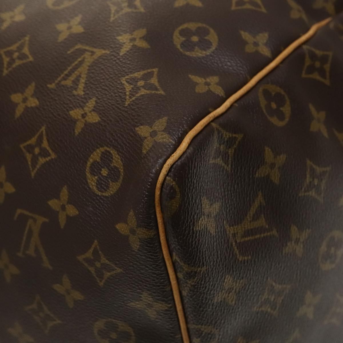 Louis Vuitton Keepall Bag Monogram Canvas, BROWN, CANVAS, Travel bag