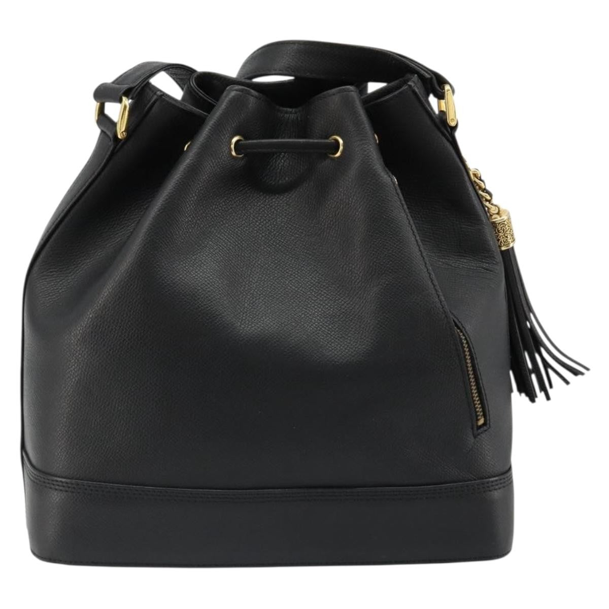 Valentino Garavani Vintage shoulder bag Leather, Black, Leather, Shoulder Bag