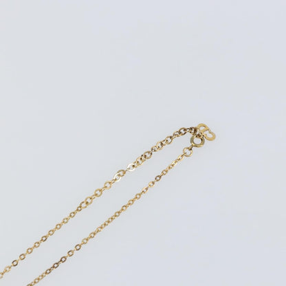 Christian Dior Round Logo Pendant Necklace Metal, GOLD, METAL, Necklace