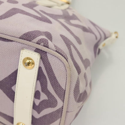Louis Vuitton Tahitienne Cabas Canvas, PURPLE, CANVAS, Tote bag