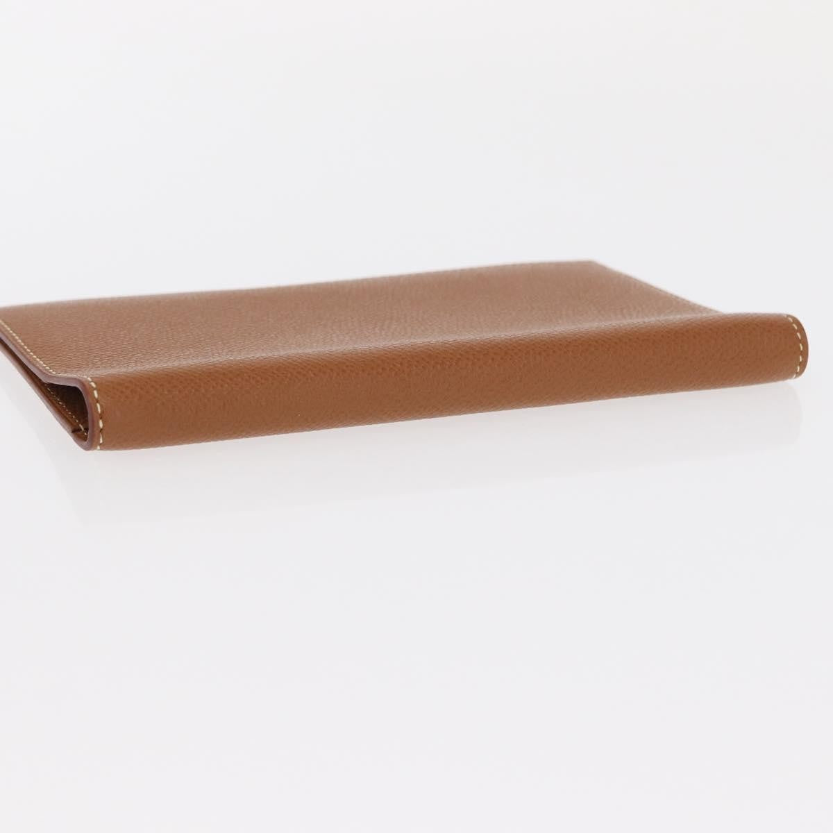 Hermes Agenda A6 Day Planner Housse Leather, Brown, Leather, Wallet