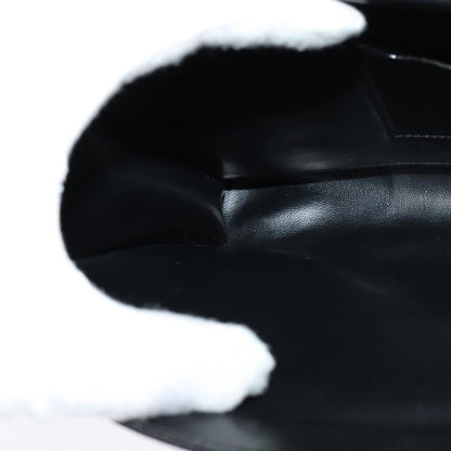 Salvatore Ferragamo Vintage Gancini Pochette Leather, BLACK, LEATHER, Clutche & pouche