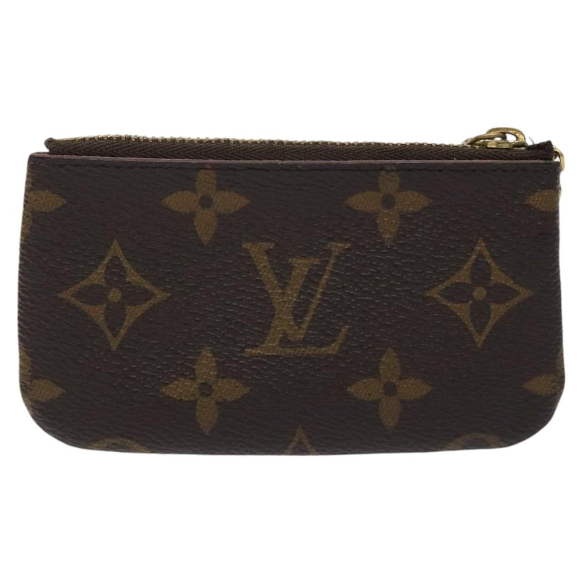 Louis Vuitton Pochette Clés Monogram Vivienne, BROWN, CANVAS, Wallets