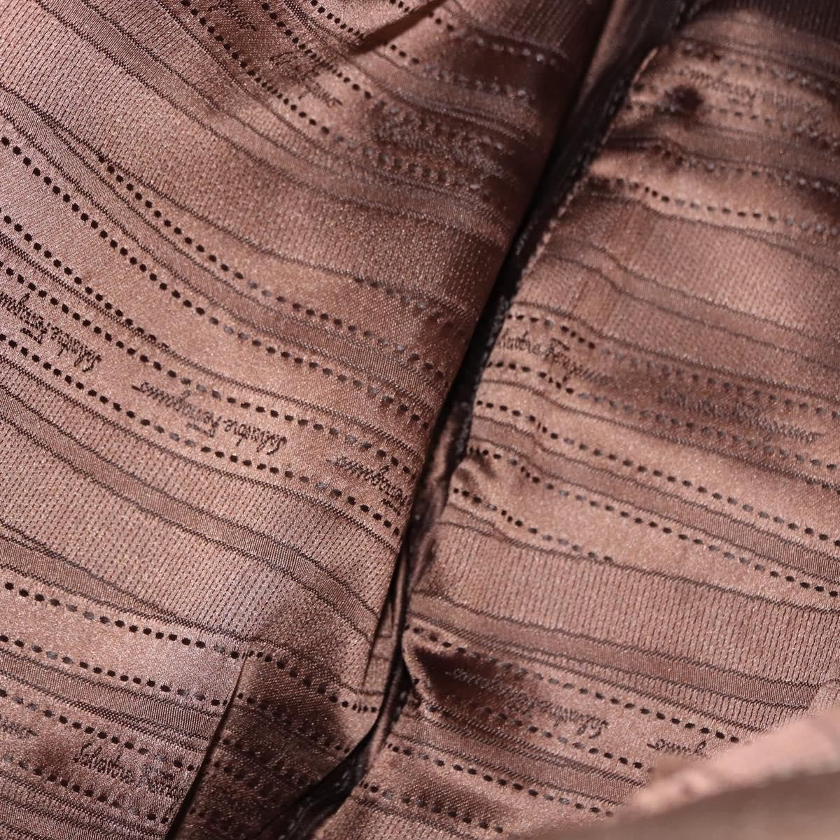 Salvatore Ferragamo Miss Vara Hobo Leather, GOLD, LEATHER, Handbag