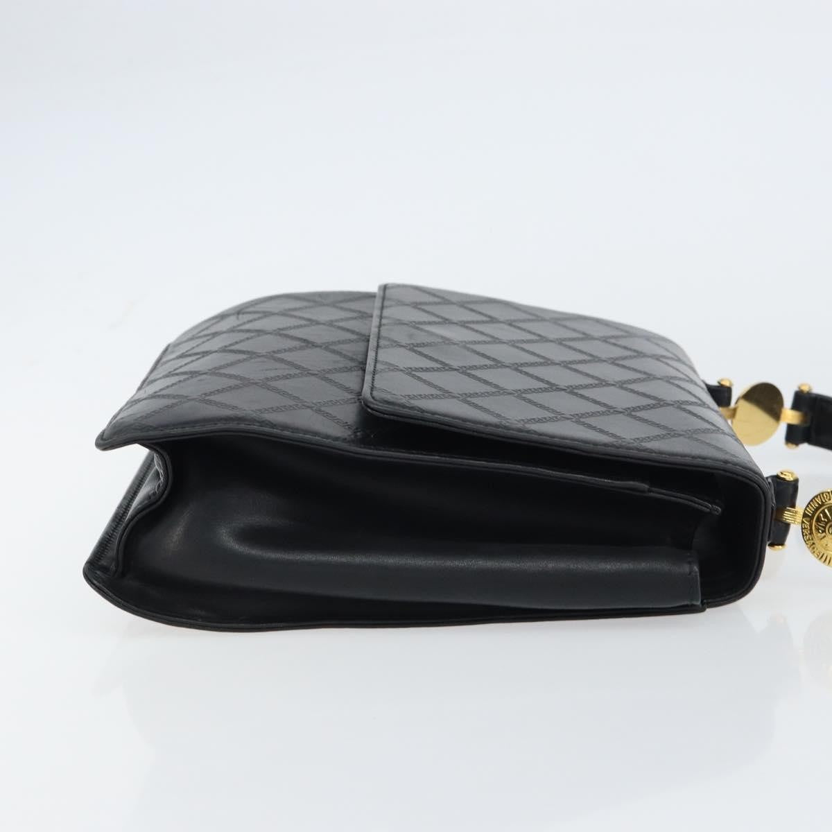Versace Vintage Handbag Leather, BLACK, LEATHER, Handbag