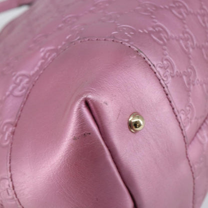 Gucci Heart Bit Open Tote Guccissima Leather, PINK, LEATHER, Tote bag