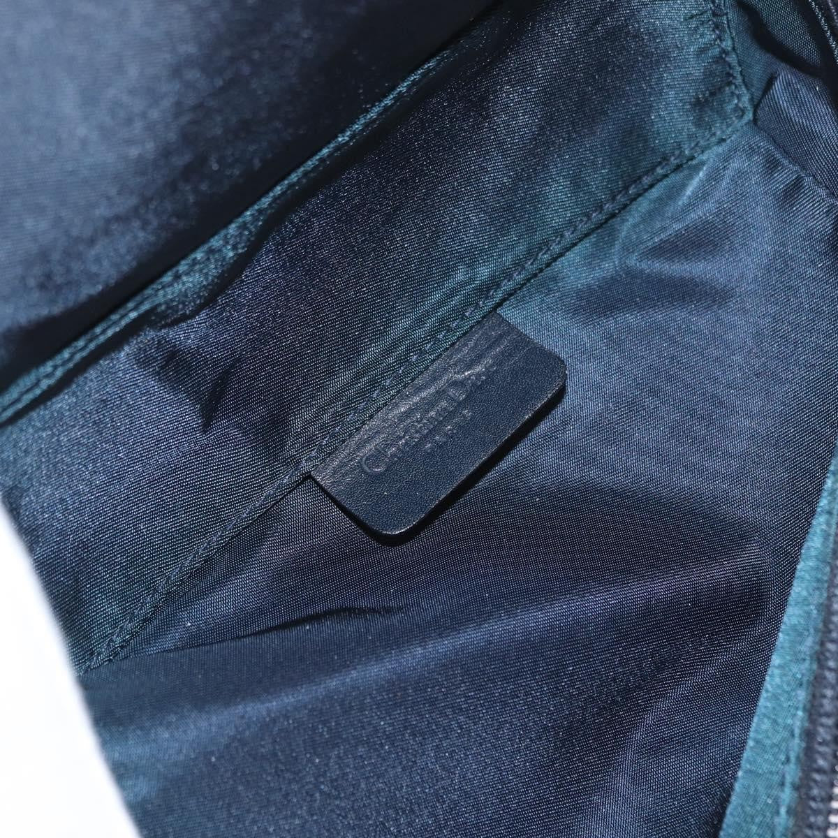 Christian Dior Saddle Zip Pouch Diorissimo Canvas, BLUE, CANVAS, Clutche & pouche
