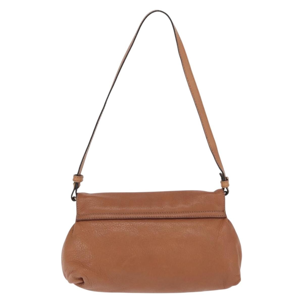 Chloe Lily Shoulder bag Leather, BROWN, LEATHER, Shoulder bag