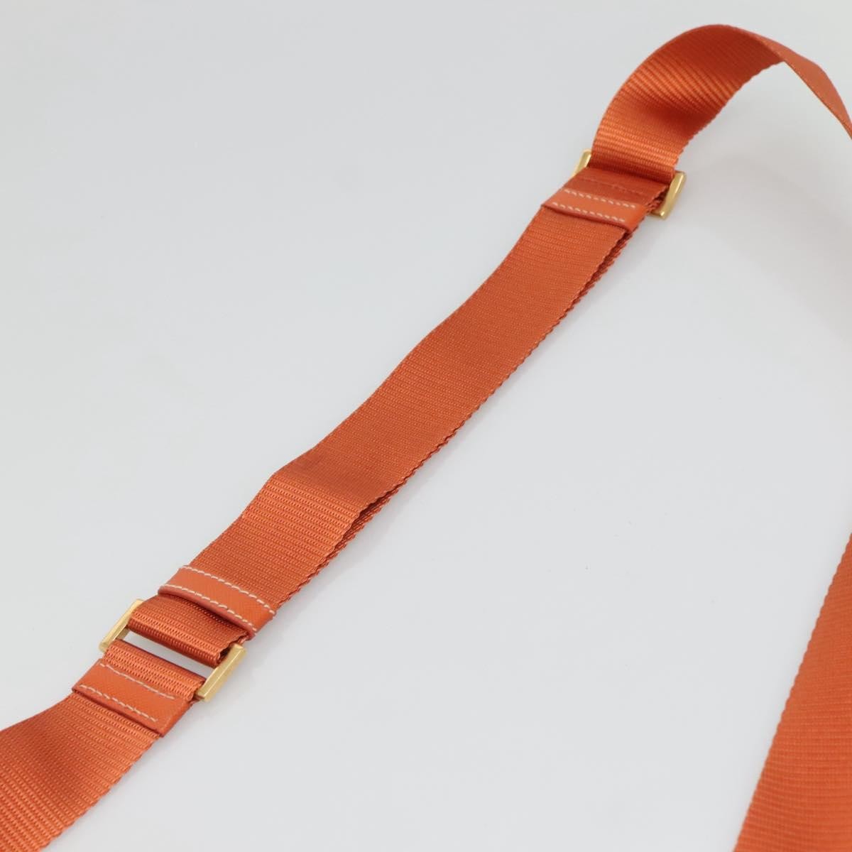 Prada Buckle Messenger Bag Tessuto, ORANGE, NYLON, Crossbody bag