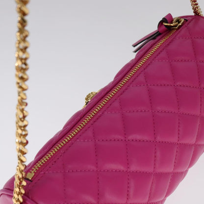 Versace Medusa Shoulder Bag Leather, PINK, LEATHER, Shoulder bag