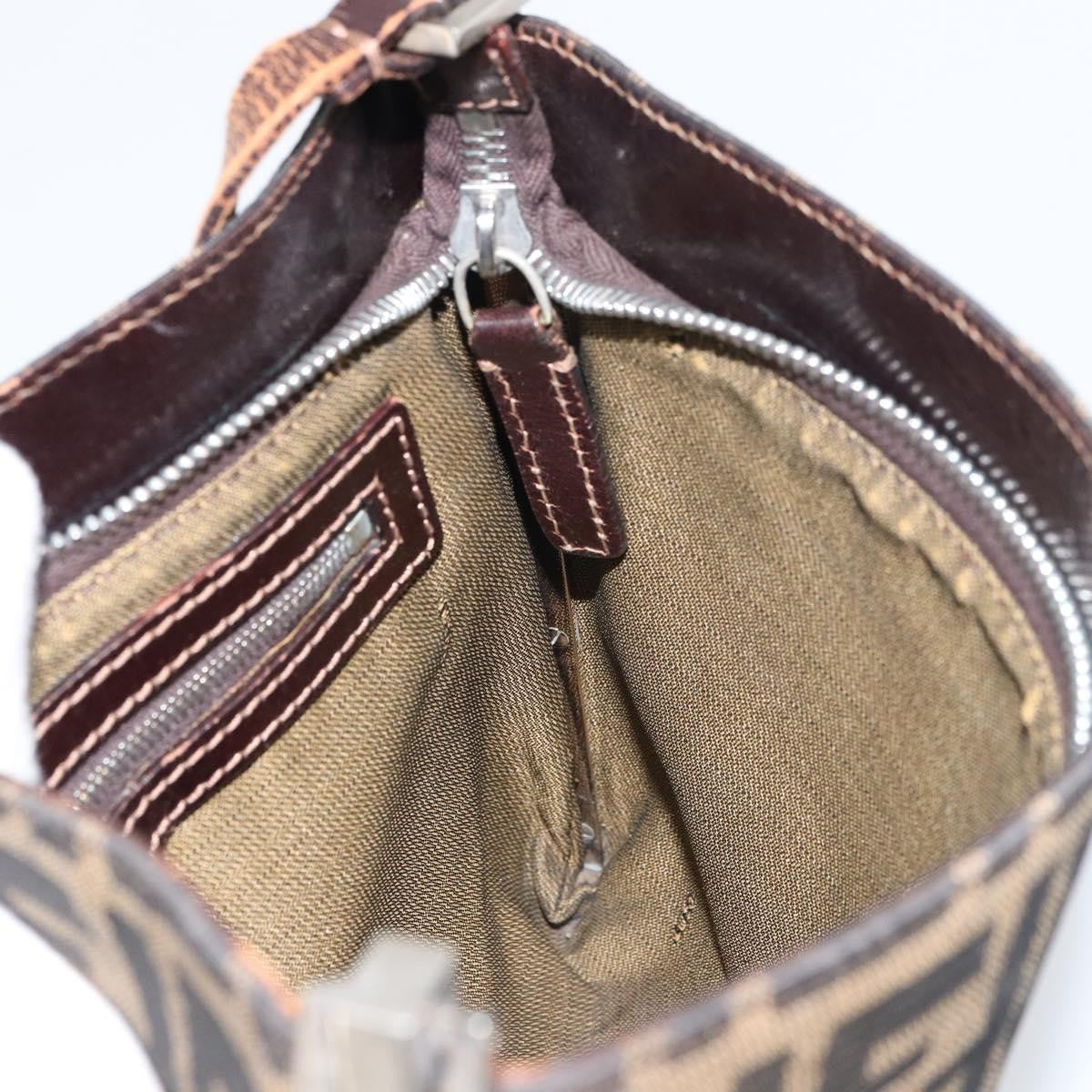 Fendi Vintage shoulderbag Canvas, BROWN, CANVAS, Shoulder bag