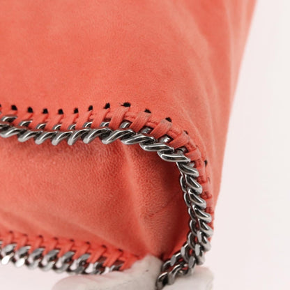 Stella McCartney Falabella Fold Over Crossbody Bag Suede, ORANGE, SUEDE, Crossbody bag