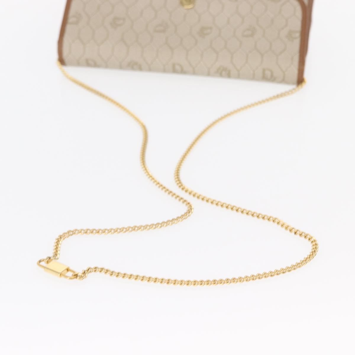 Christian Dior Vintage Honeycomb Flap Crossbody Bag Coated Canvas, BEIGE, CANVAS, Shoulder bag