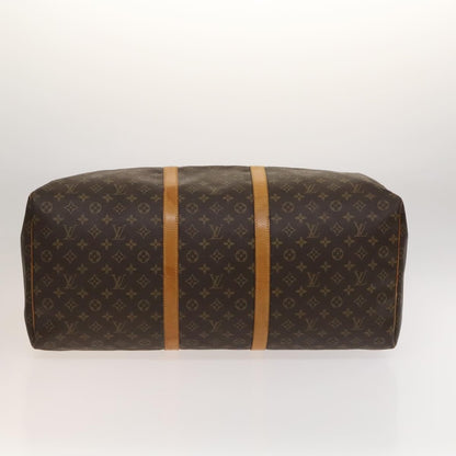 Louis Vuitton Keepall Bag Monogram Canvas, BROWN, CANVAS, Travel bag